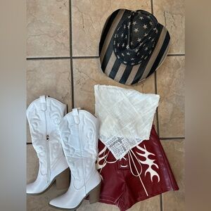 New! Elegant White crop top Strapless Women's Top with smocking back